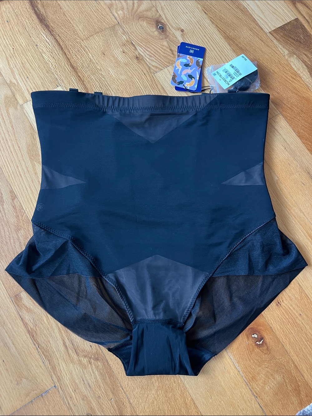 NWT HoneyLove SuperPower Brief Women’s Size 2X Black Shape Wear with Straps